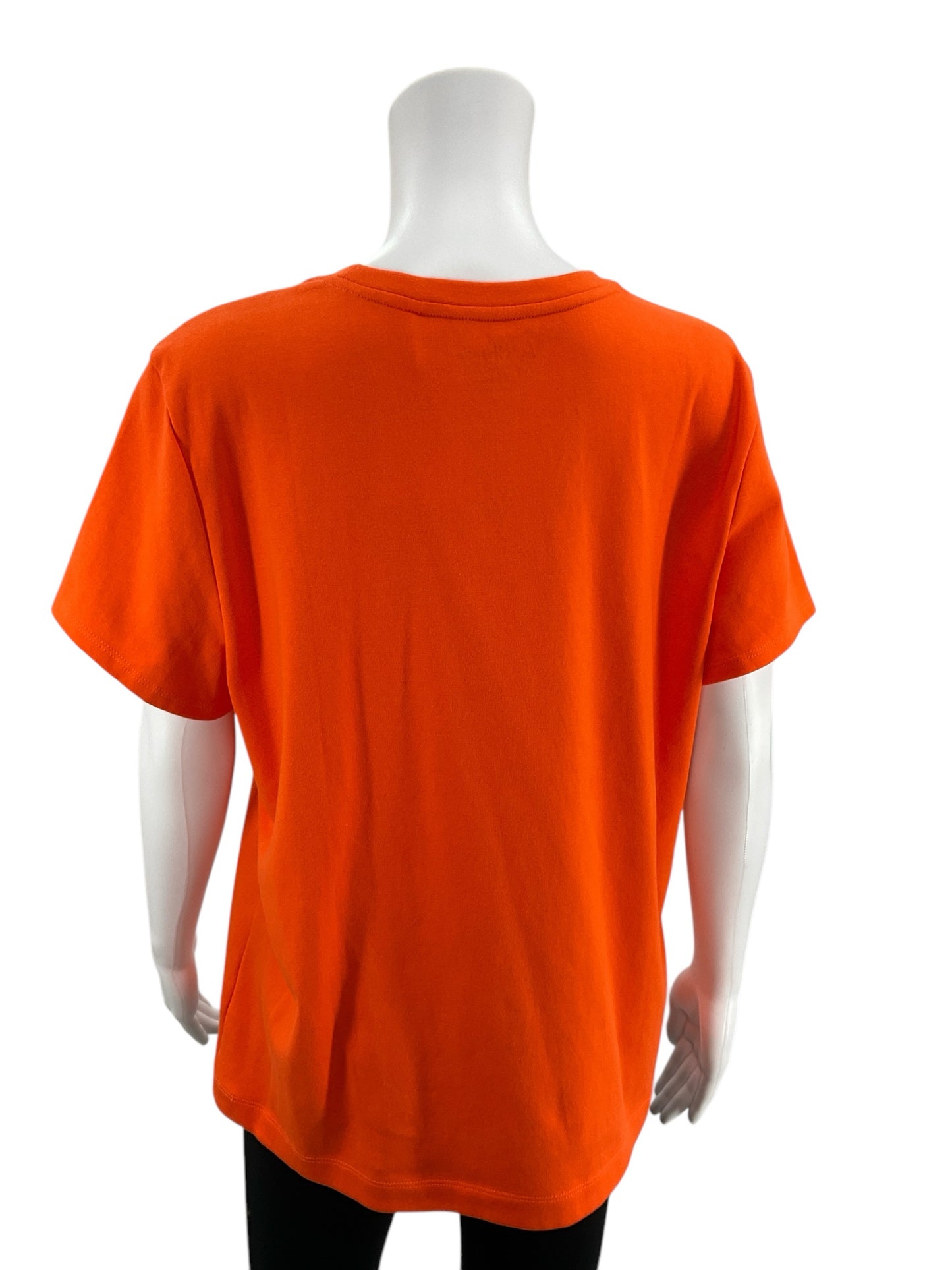 Chico's Orange Solid Top Size XL - rear view