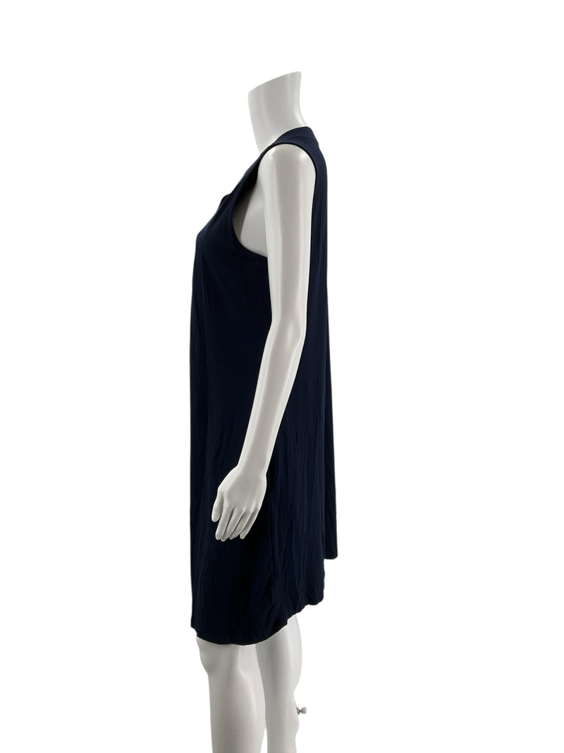 It Navy Solid Pre-Owned Ladies Dress - Size Medium