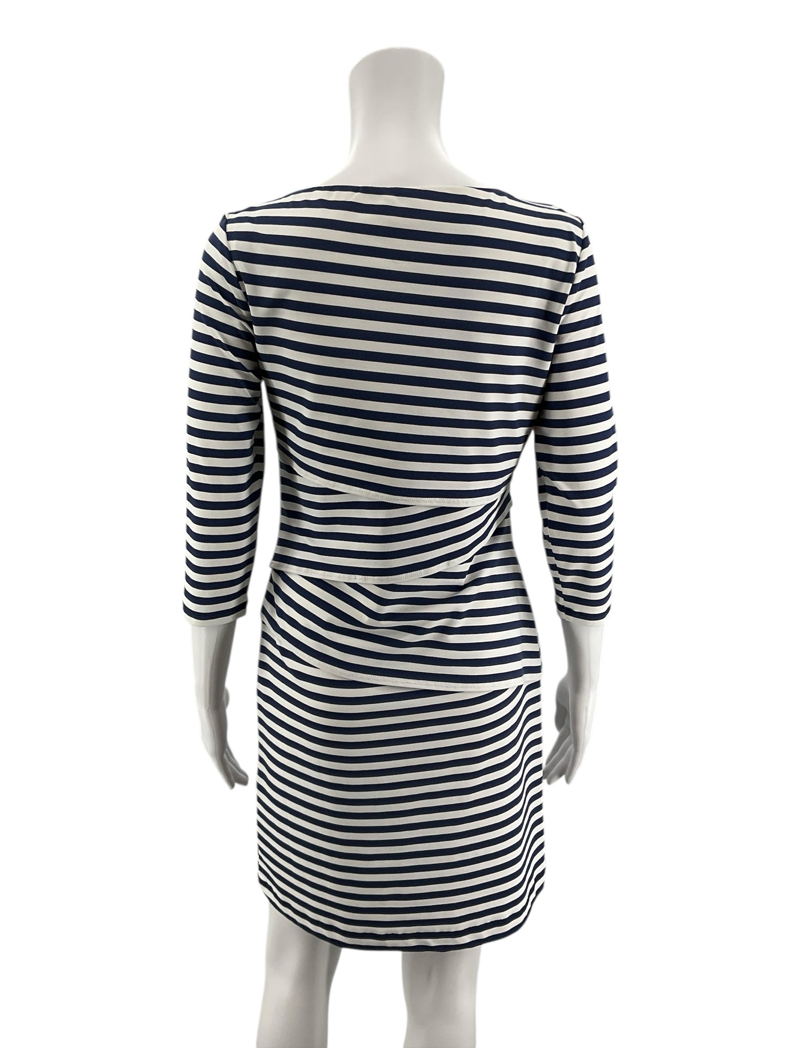 J.McLaughlin Catalina Cloth Casey Striped Faux Wrap Dress Size Small