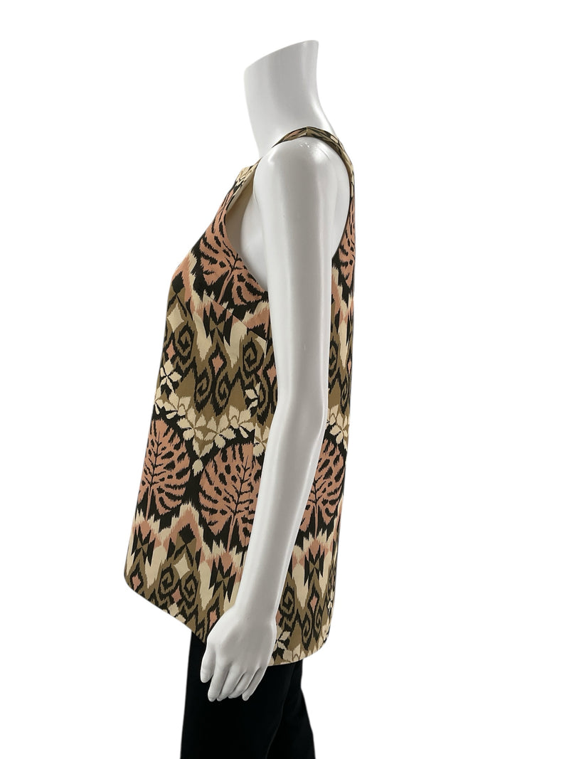 Tyler Boe Tan/Blush Print Pre-Owned Ladies Top - Size XS