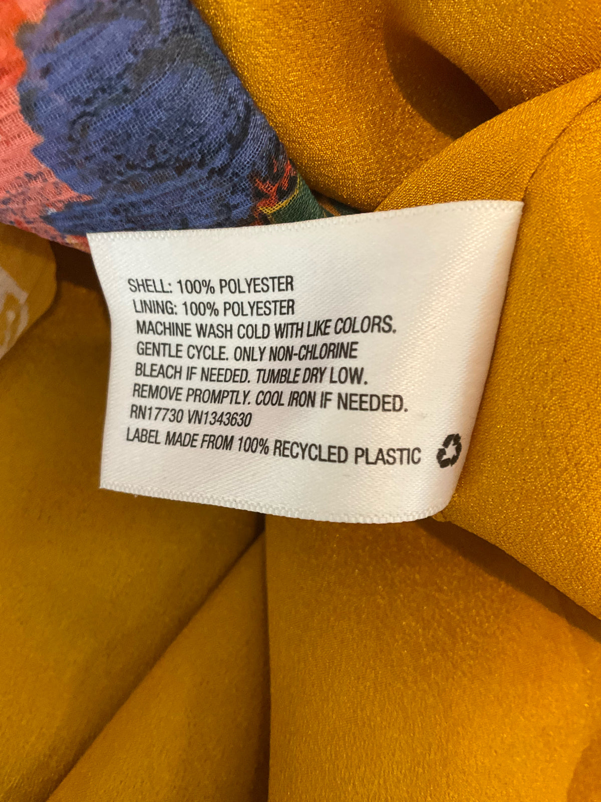 Ava &amp; Viv Mustard Floral Off-The-Shoulder Tiered Dress - Size 2X - ONLINE ONLY