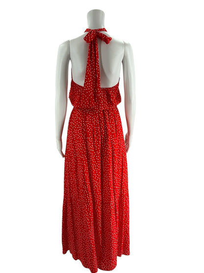 Size Small Red/White Polka Dot Pre-Owned Ladies Dress - ONLINE ONLY