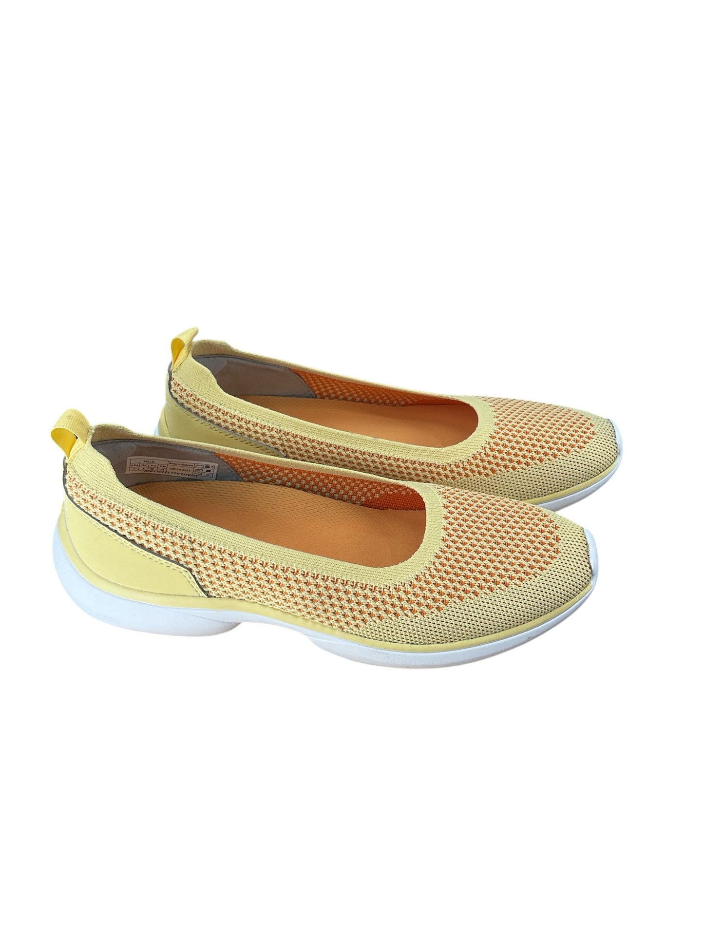 Vionic Yellow/Orange Slip On Size 7 - side view