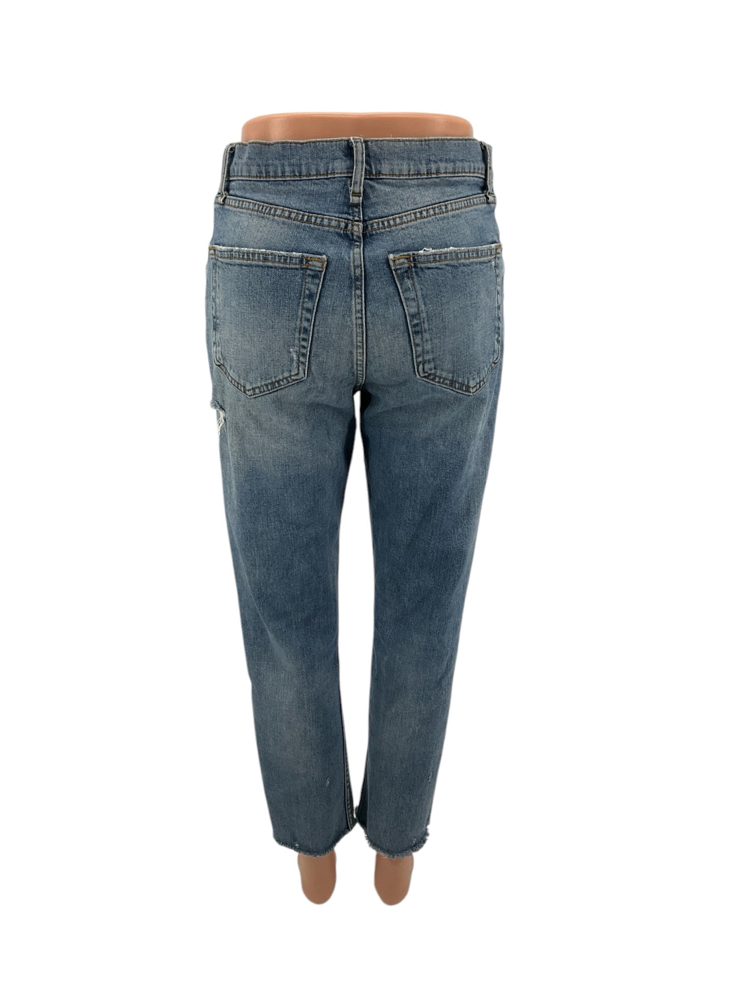 Zara Woman Blue Ripped Jeans Size 4