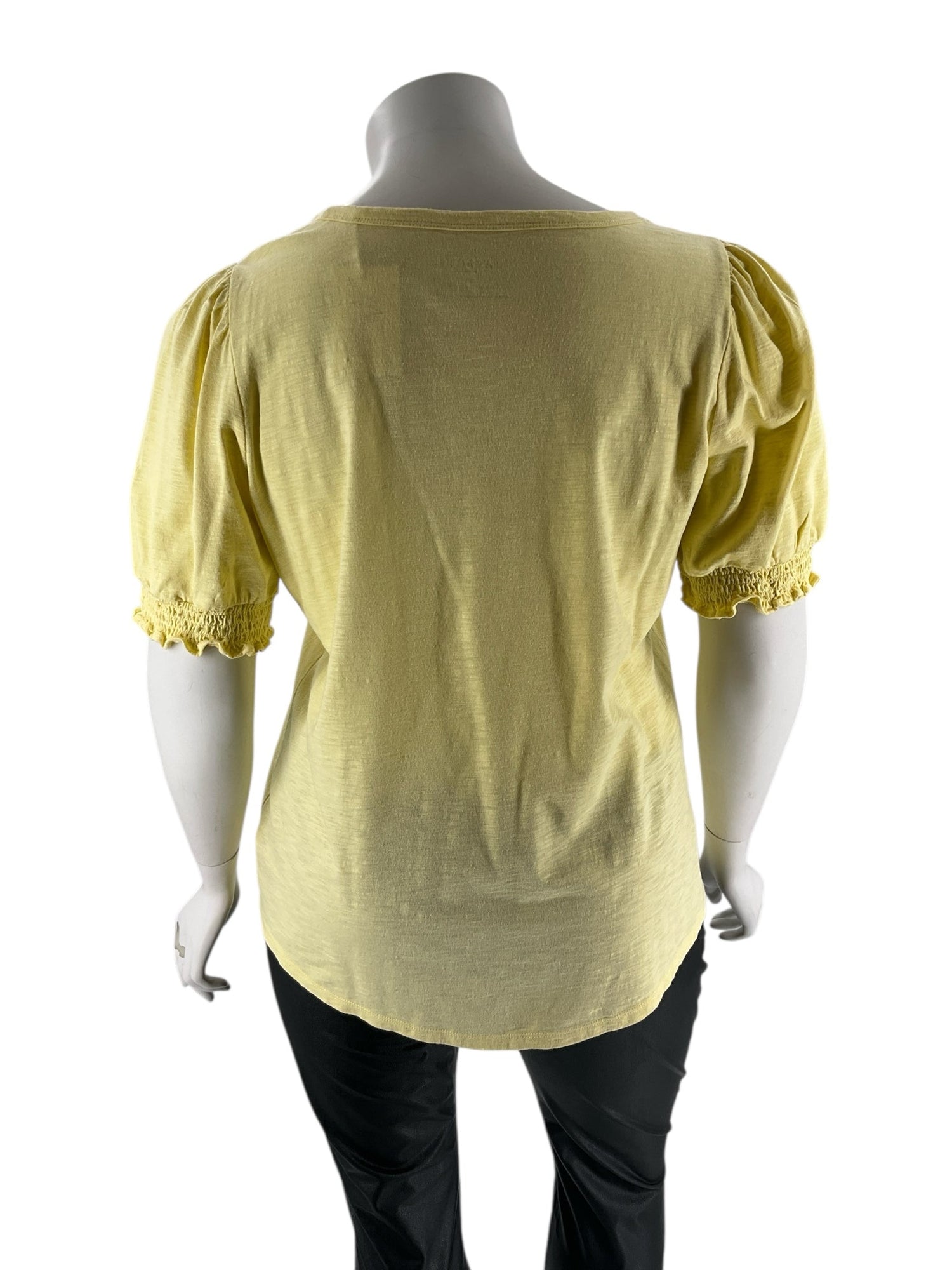 Talbots Yellow Solid Pre-Owned Ladies Casual Top -  Size 1X