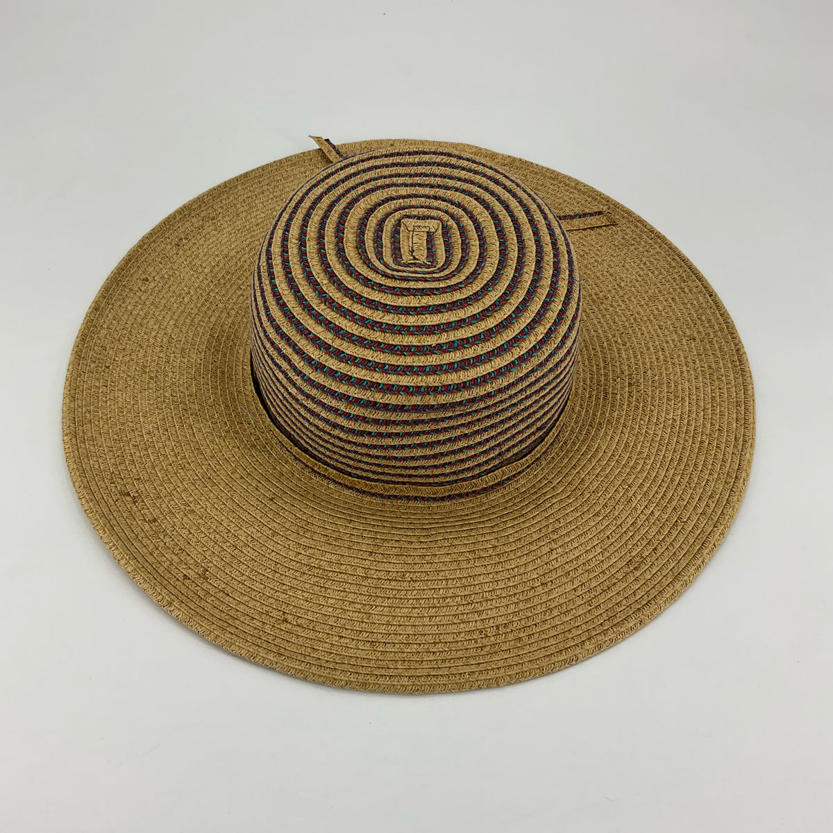 Straw Studios Straw Studios Wide Brim Woven Sun Hat Natural Tan, Multicolor - ONLINE ONLY