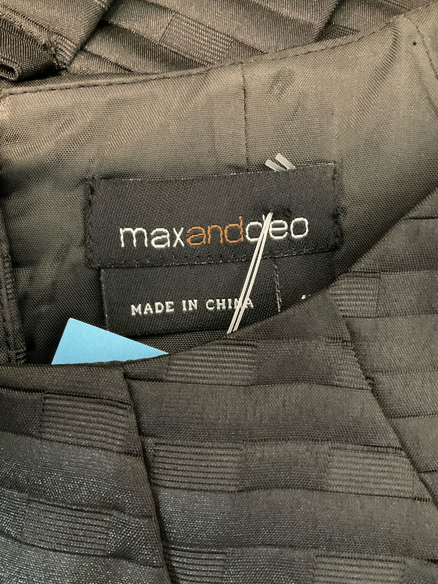 Max &amp; Cleo Jacquard Fit &amp; Flare Pleated Little Black Dress