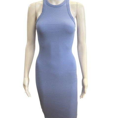 Zara Blue Solid Pre-Owned Ladies Dress - Size Small - Margaret’s Fine Consignment