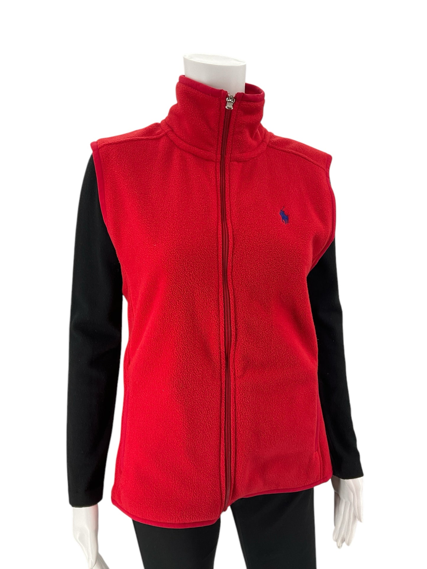 Polo Red Fleece Vest Size Medium