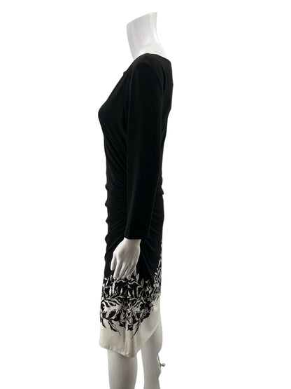Lauren Ralph Lauren Ruched Floral Colorblock Sheath Dress Size 10