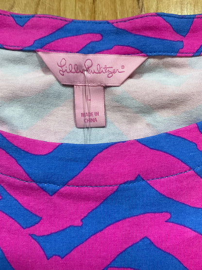 Lilly Pulitzer Elsa Tunic Dress Hotty Pink First Impression Size Large
