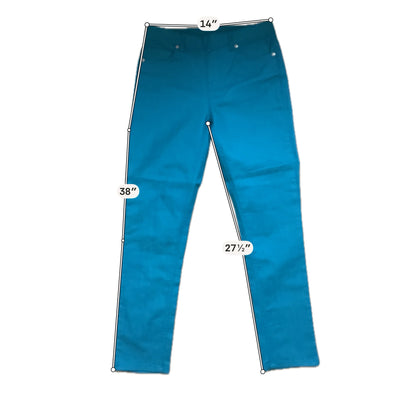 DG2 by Diane Gilman Teal Jeans Skinny Jeans Size Small Teal Stretch Ankle Pants - Size S