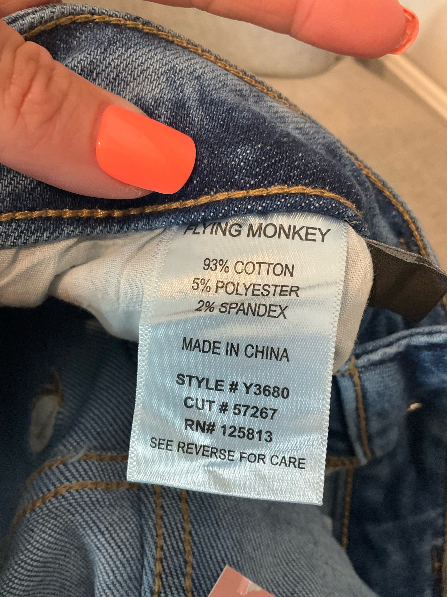Flying Monkey Mid-Rise Distressed Raw Hem Skinny Jeans Size 4