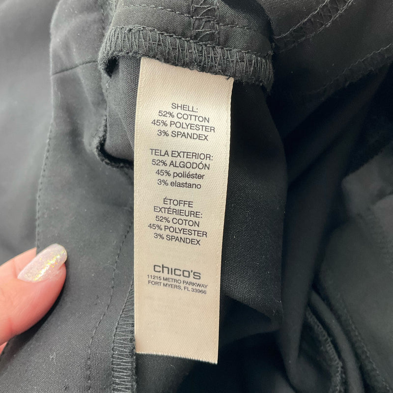 Chico’s Black Slim Crop Pants – Size Small, Excellent Condition - Margaret’s Fine Consignment