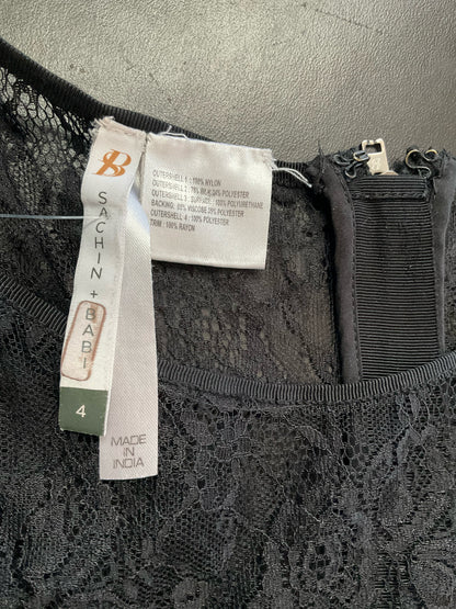 Sachin &amp; Babi Black Sparkle Pre-Owned Ladies Dress - Size 4