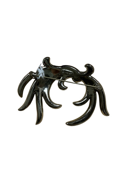 Monet Silver Brooch