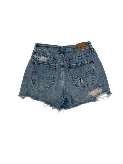 American Eagle Blue Shorts Low Rise Denim Cutoff Shortie Shorts Size 2 - Size 2