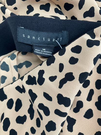 Sanctuary Tan/Black Animal Pre-Owned Ladies Skirt - Size Medium