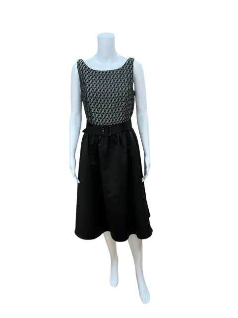 Talbots Black/Gray Print Pre-Owned Ladies Dress - Size 6 - Margaret’s Fine Consignment