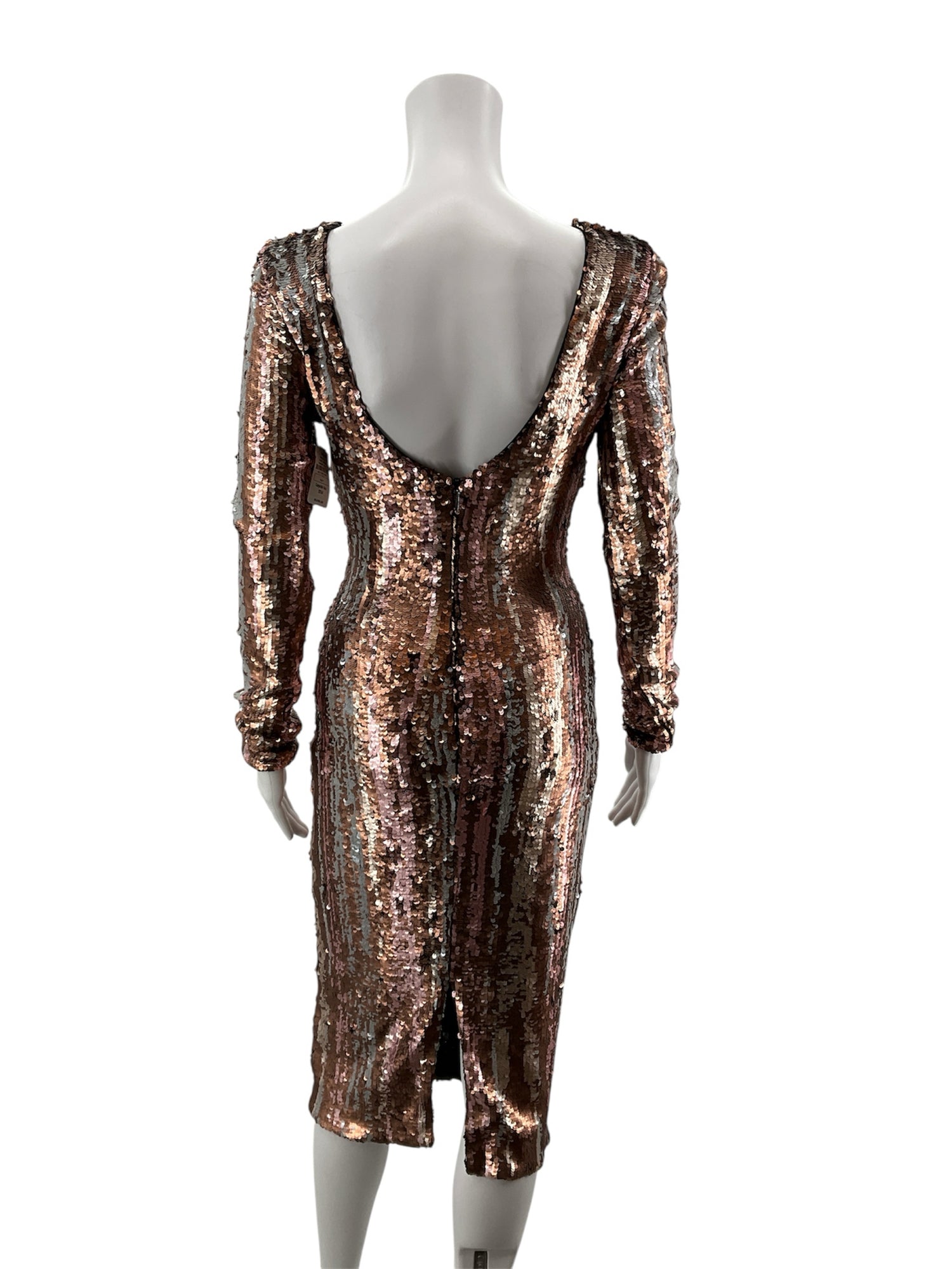 Dress the Population Emery Sequin Midi Dress Size XS