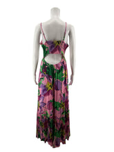 Express pink/purple/green Maxi Floral V-Neck Spaghetti Strap Maxi Dress Size Medium - Size M