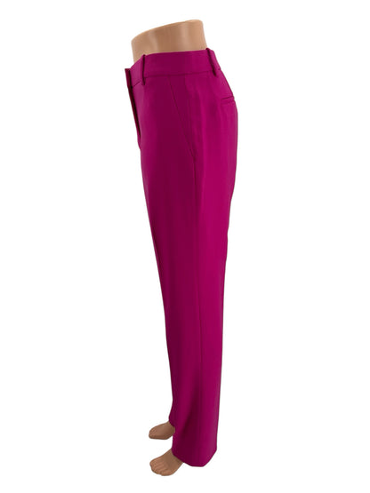 J.Crew City Fit Trousers in Fuchsia Pink Wool Size 2