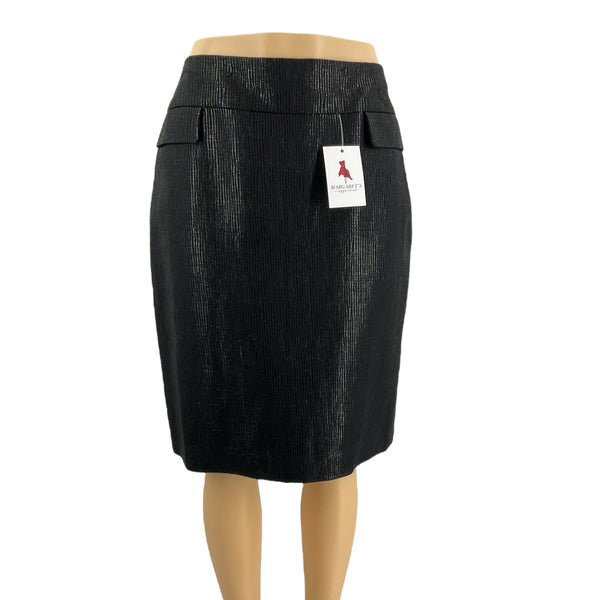 Doncaster Black Textured Pre-Owned Ladies Skirt - Size 14 - Margaret’s Fine Consignment