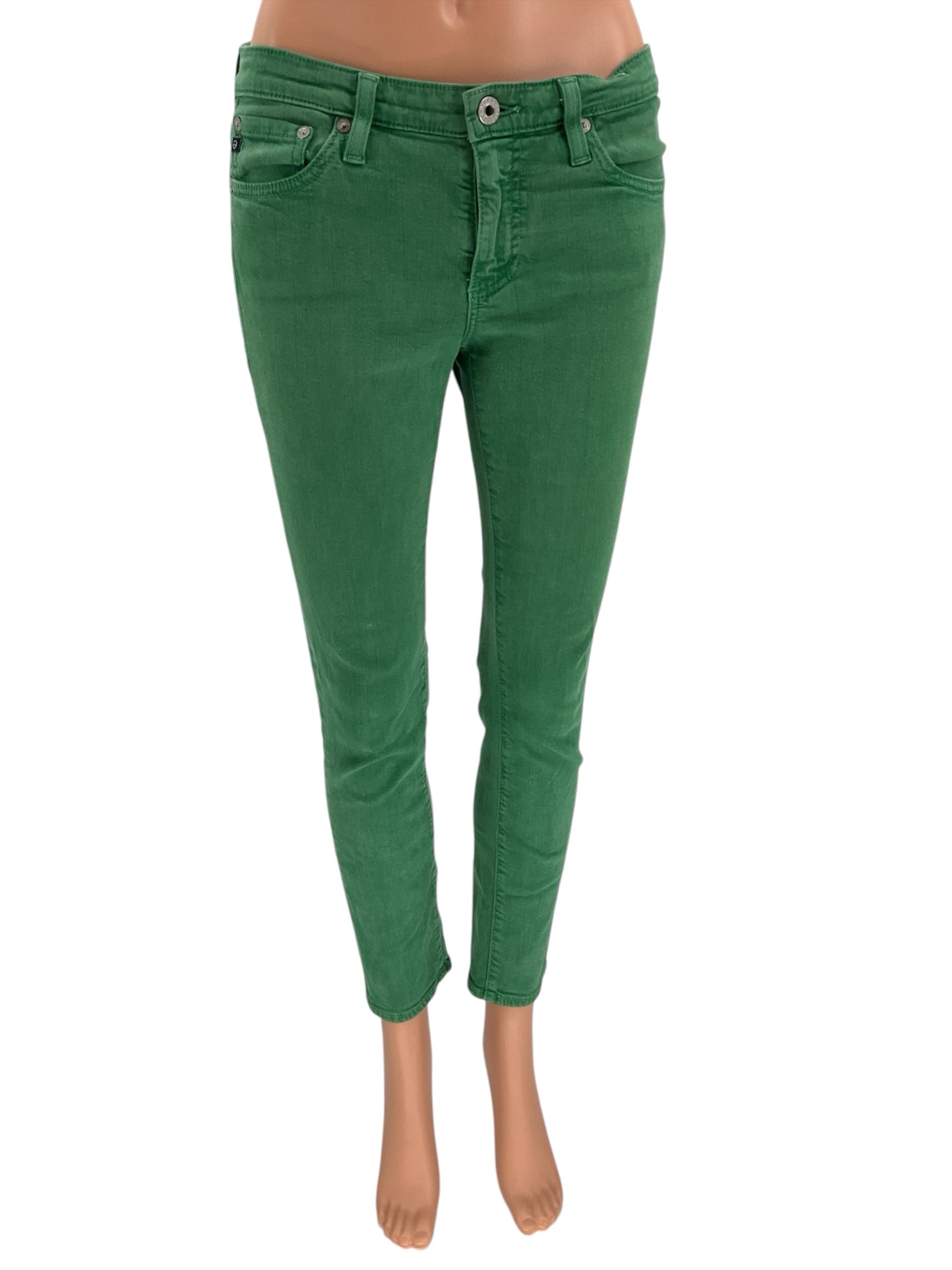 Adriano Goldschmeid Green Solid Pants Size 4