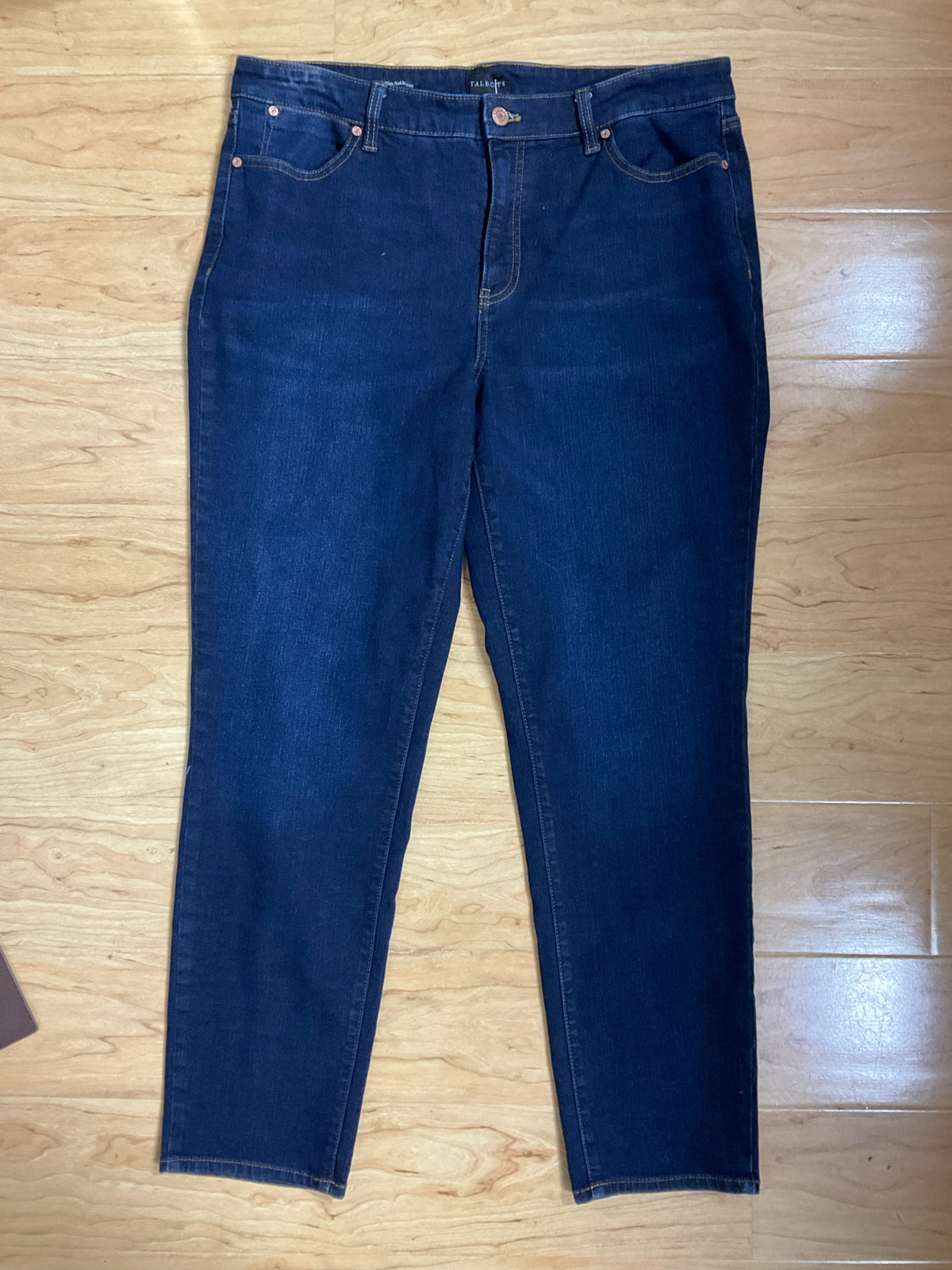 Talbots The Slim Ankle Jeans Womens Size 14 Dark Wash Stretch Denim- ONLINE ONLY