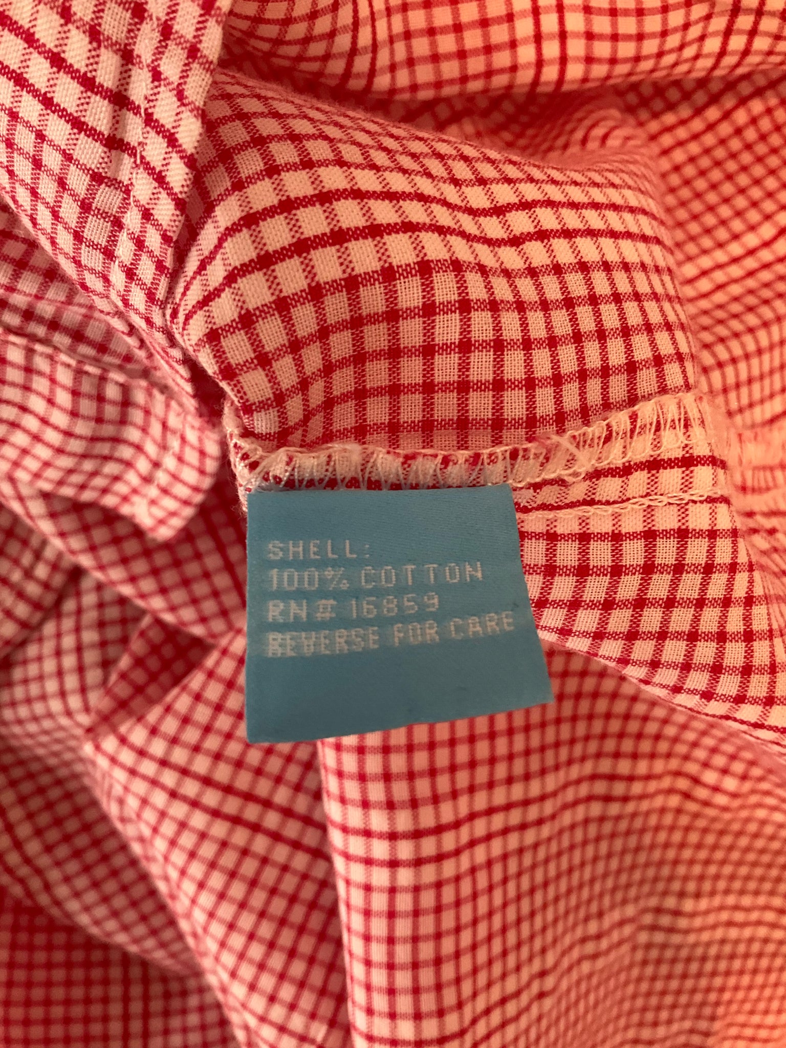J. McLaughlin red/white Sleeveless Red Gingham Ruffle Sleeveless Top Size Small - Size S
