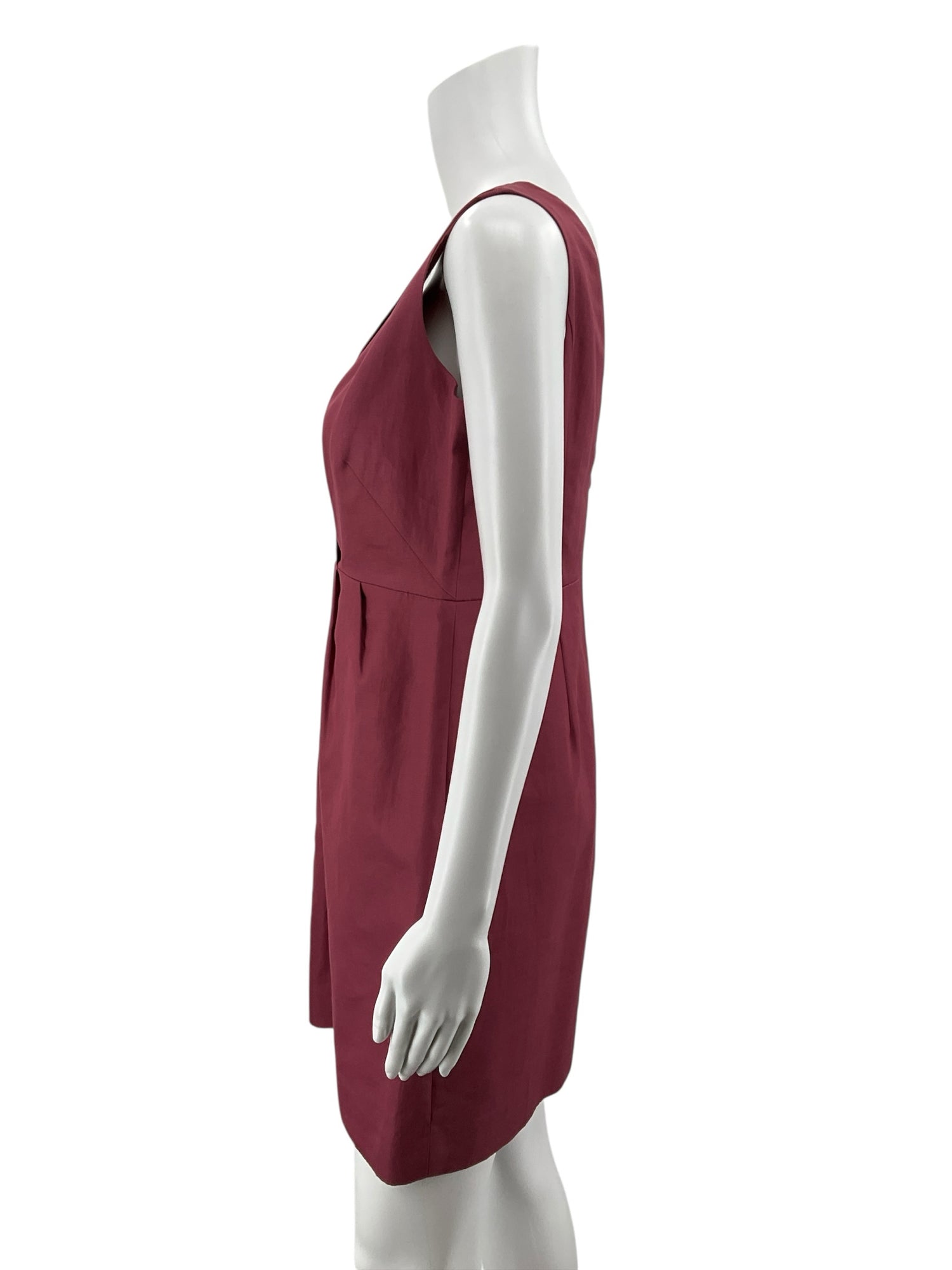 J Crew Size 8 mauve Solid Pre-Owned Ladies Dress