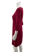 Draper James Burgundy Dress Burgundy Solid Pre-Owned Ladies Dress - Size 4 - Size 4
