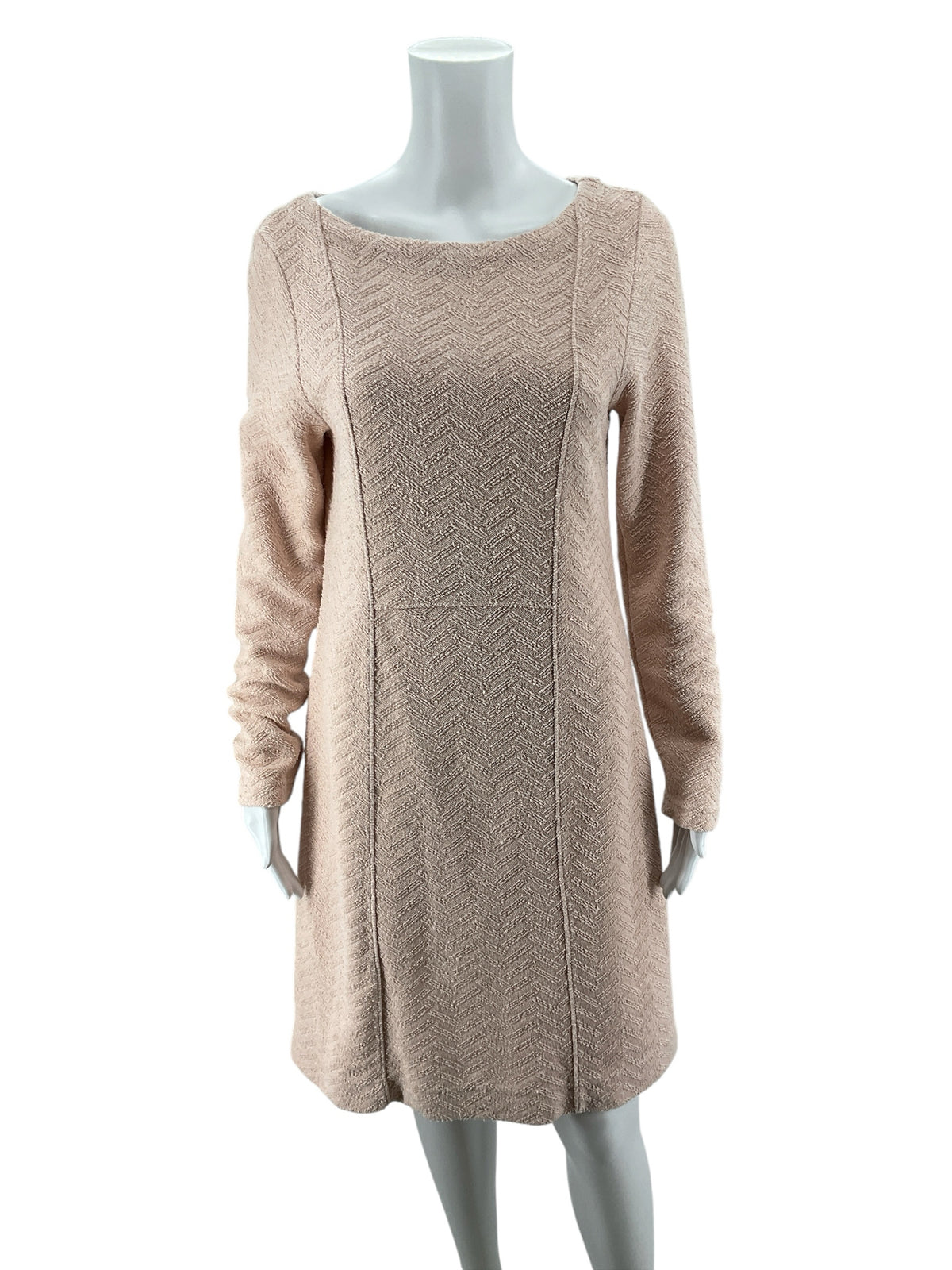 Saturday Sunday by Anthropologie Chevron Textured Sweater Dress Size Medium