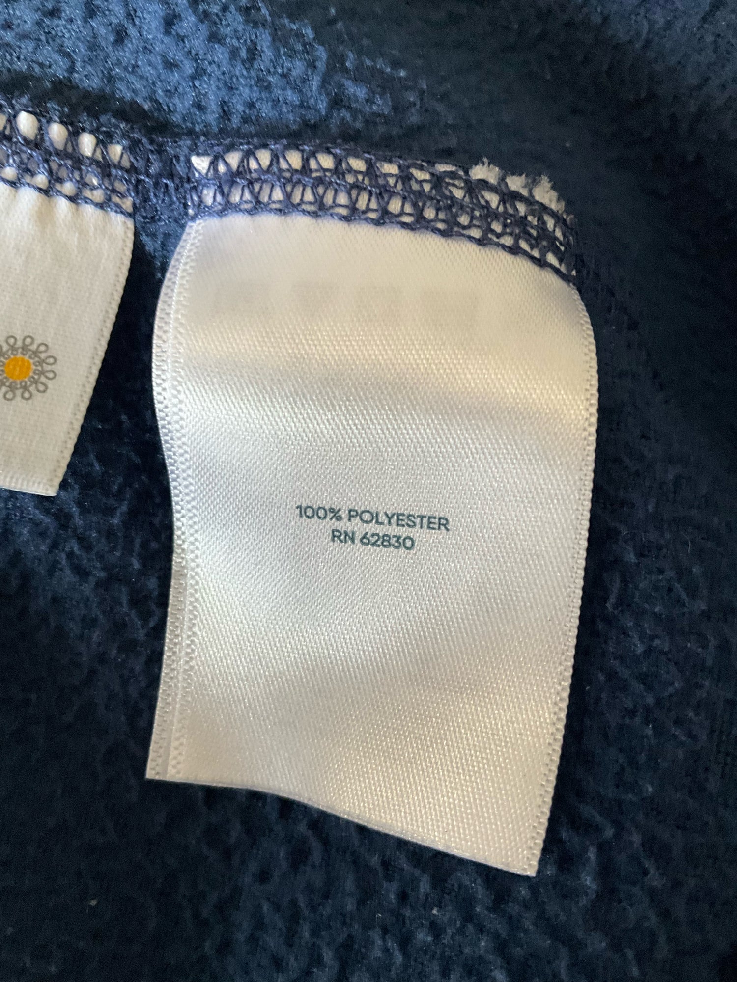 Lands End Navy Fleece Pre-Owned Ladies Activewear - Size Large