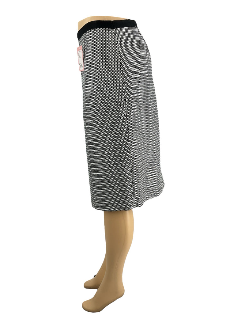 Doncaster Black White Print Skirt – Size 12, Excellent Pre-Owned - Margaret’s Fine Consignment