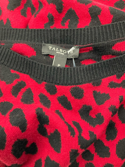 Talbots Red/Black Pre-Owned Ladies Top -  Size Petite