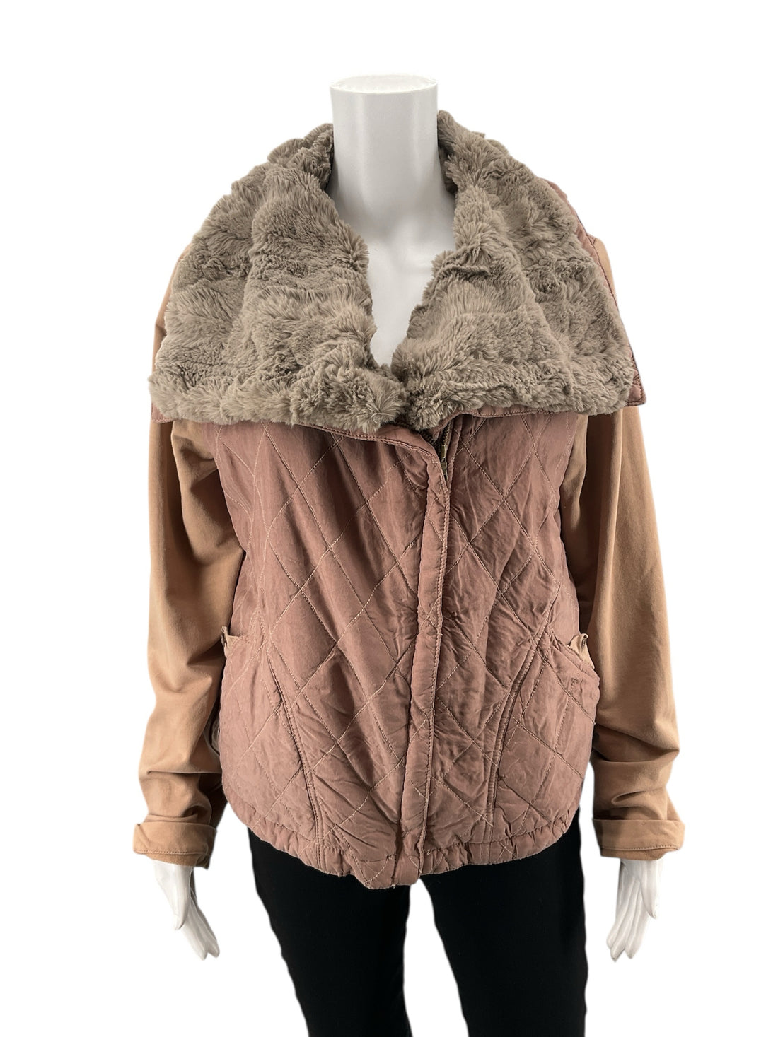 Marrakech Mauve Quilted Pre-Owned Jacket -Size Large - Margaret’s Fine Consignment