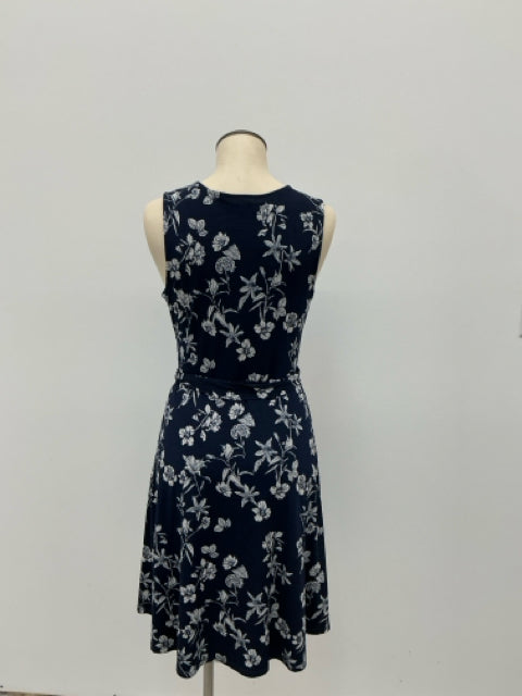 41 Hawthorn Kamile Floral Faux Wrap Dress Navy White Size Small - ONLINE ONLY