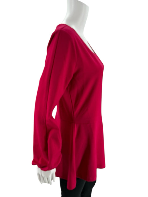 Issac Mizrahi Fuschia Solid Pre-Owned Ladies Top - Size Small - Margaret’s Fine Consignment