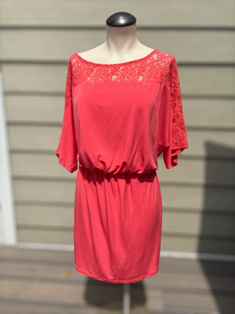 Thalia Sodi Size S Coral Lace Dress