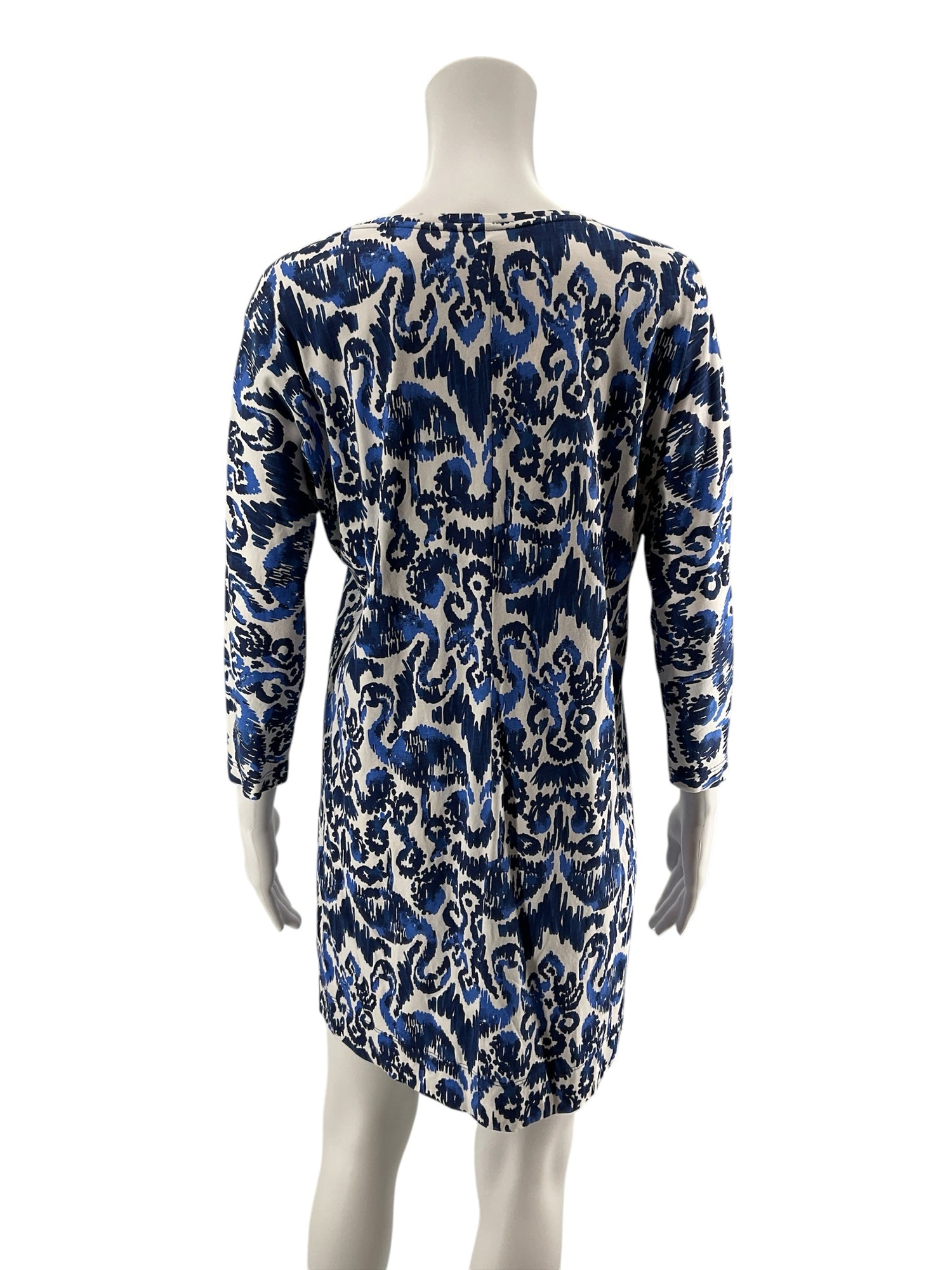 Lilly Pulitzer Kristen Swing Dress XS Gypsy Jungle Blue Pima Cotton Tunic
