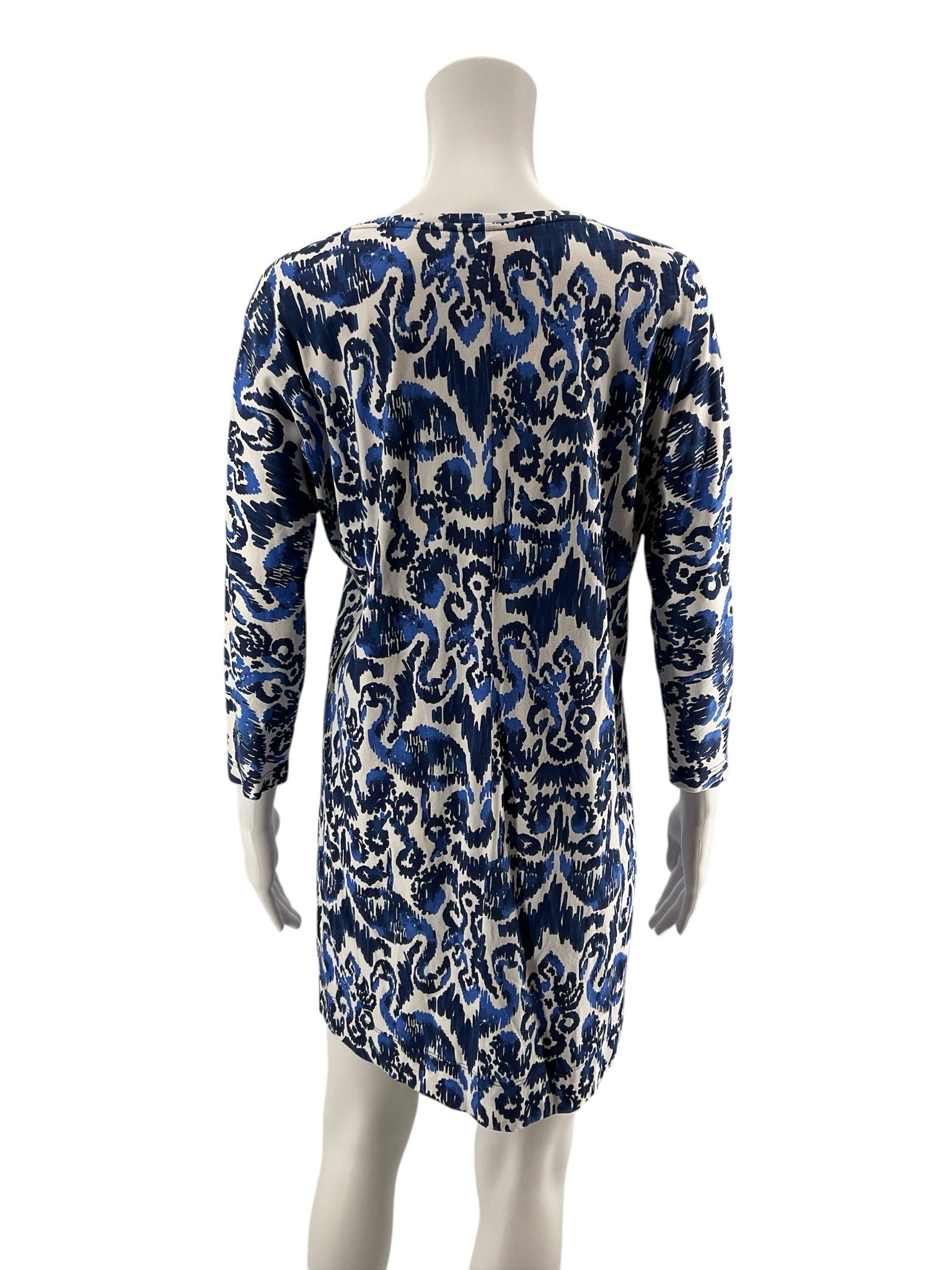 Lilly Pulitzer Kristen Swing Dress XS Gypsy Jungle Blue Pima Cotton Tunic