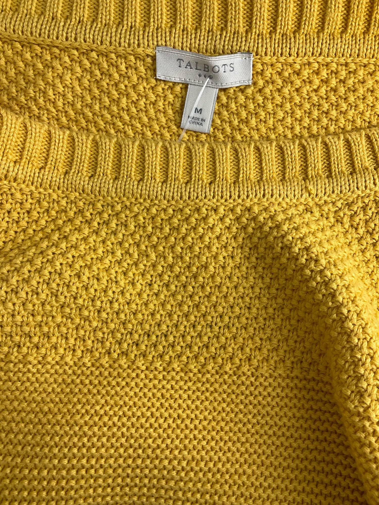 Talbots - Mustard Solid Pre-Owned Ladies Casual Top - Size M