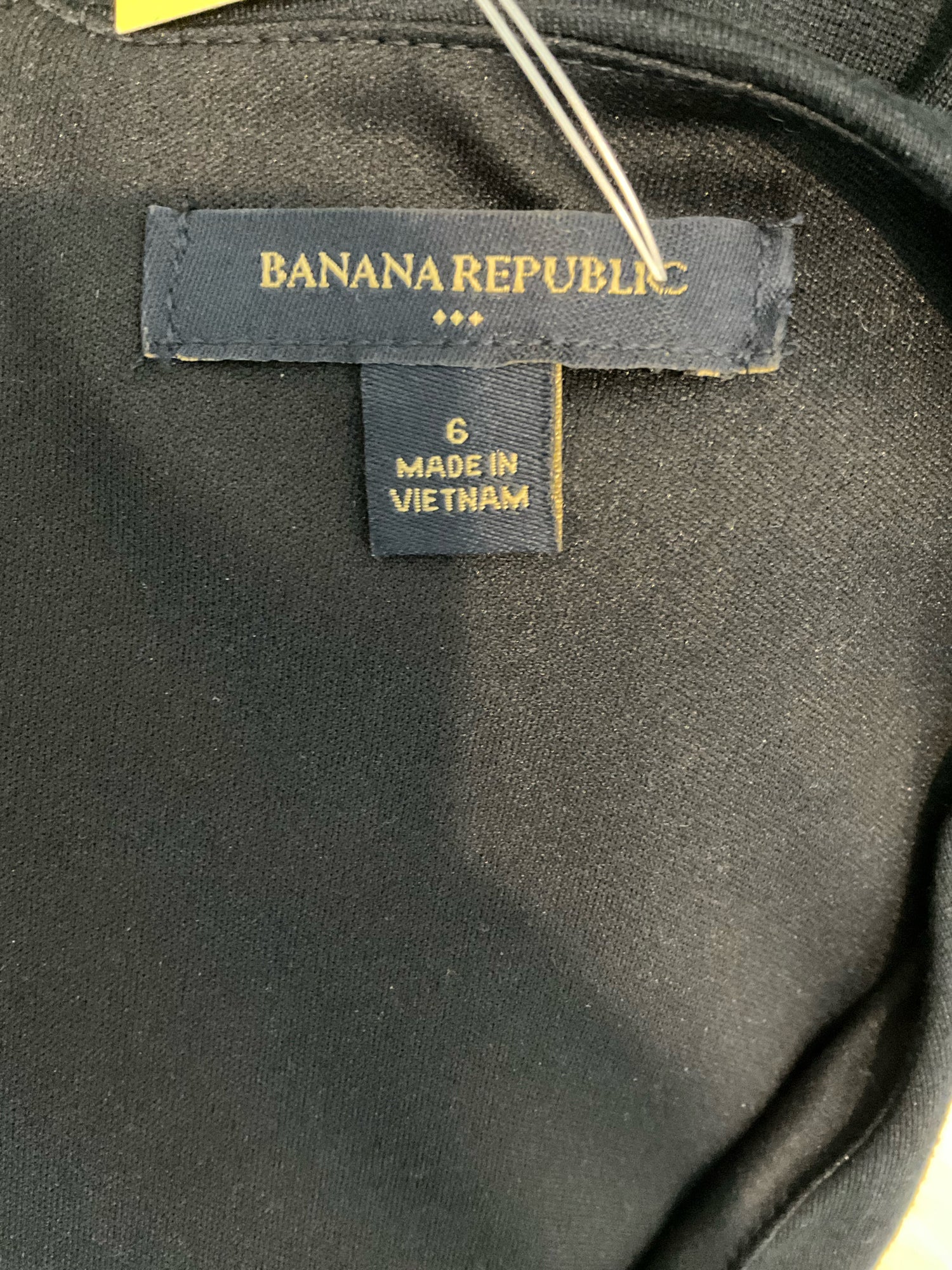 Banana Republic Navy Blue V-Notch Ponte Sheath Dress Size 6