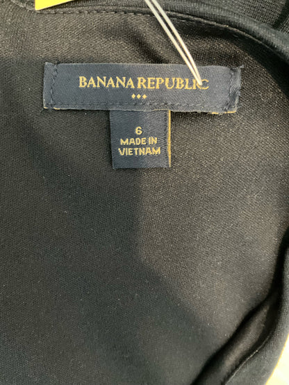 Banana Republic Navy Blue V-Notch Ponte Sheath Dress Size 6