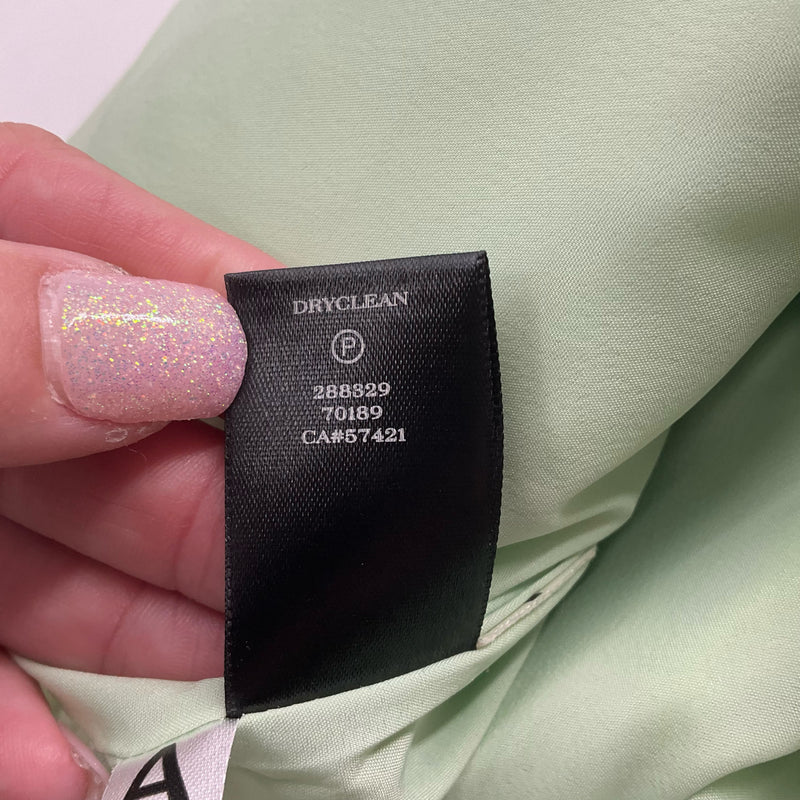 Ann Taylor Lime/Silver Print Ladies Pre-Owned Pants - Size 6 - Margaret’s Fine Consignment
