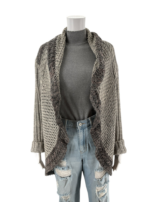 cabi Gray Solid Pre-Owned Ladies Shrug - Size Medium