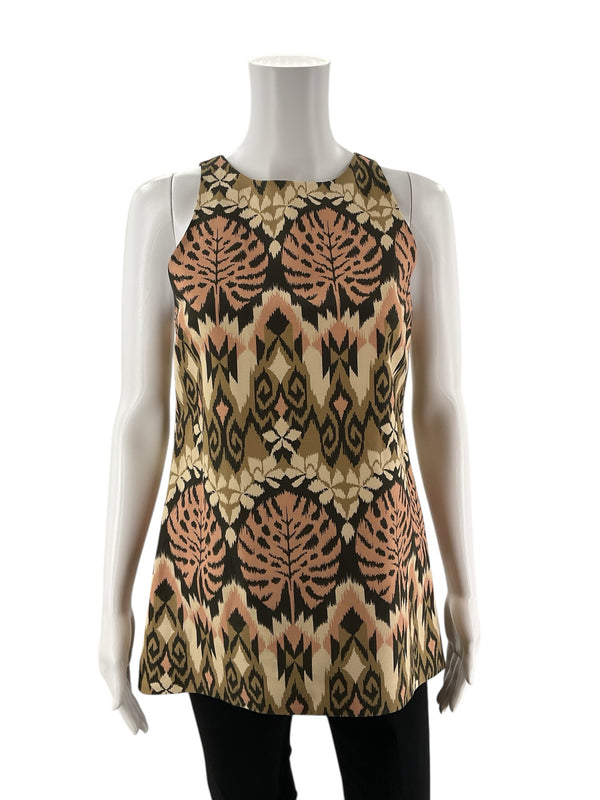 Tyler Boe Tan/Blush Print Pre-Owned Ladies Top - Size XS