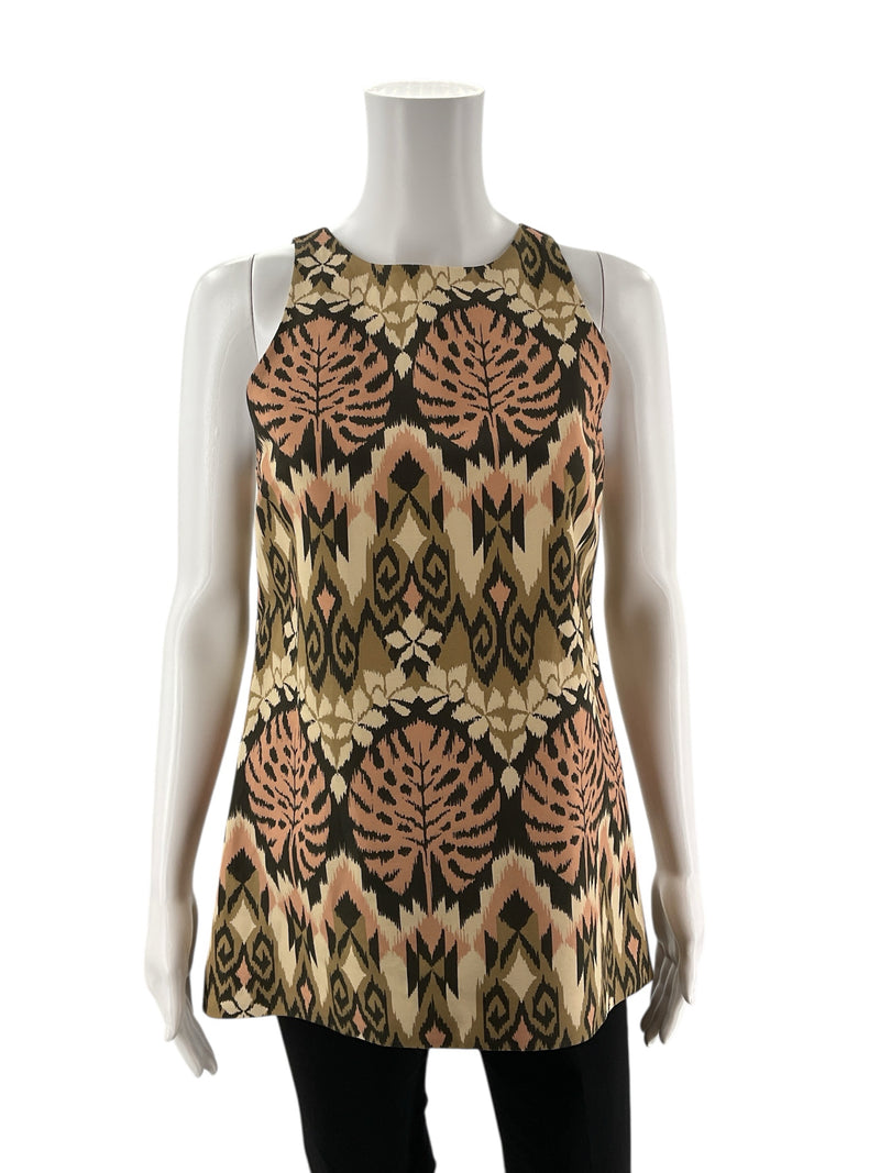 Tyler Boe Tan/Blush Print Pre-Owned Ladies Top - Size XS