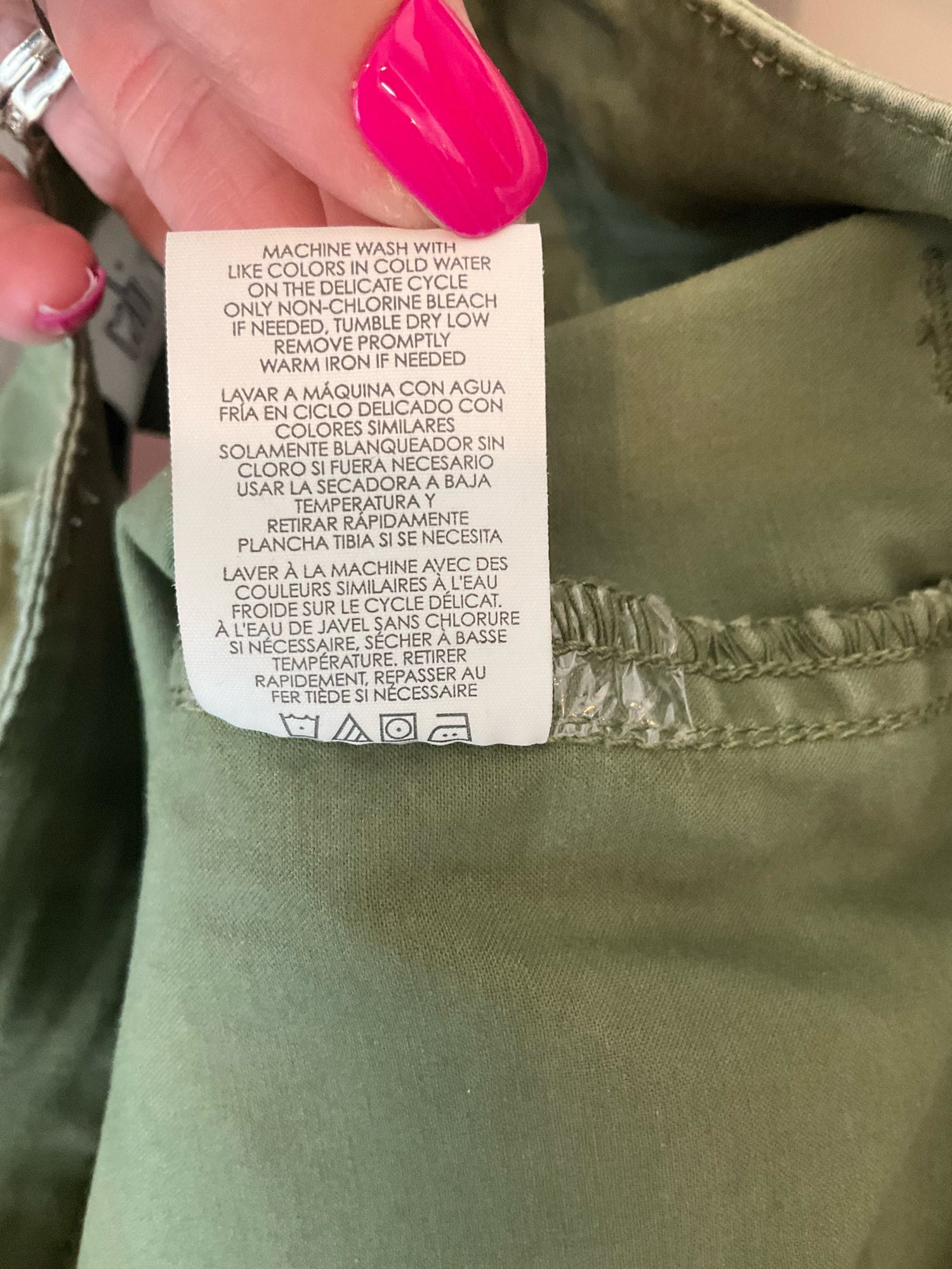 cabi Olive Pant Expedition Jogger Pants Size 4 Olive Green Cargo Utility Style 5076 - Size 4